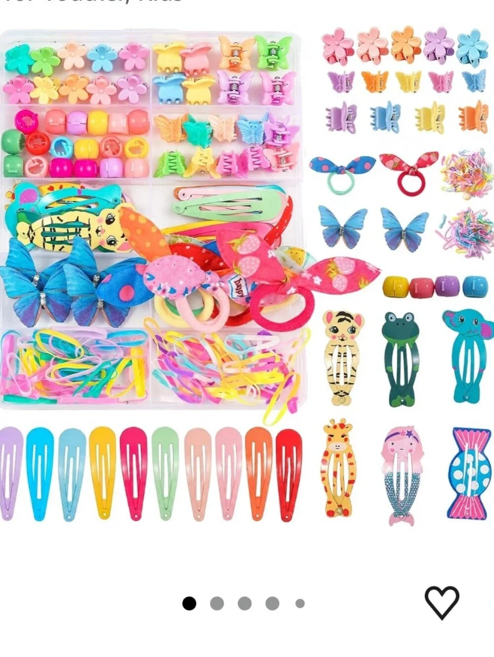 Hair Accessories for Girls, 232 Pcs Mini Hair Clips Set